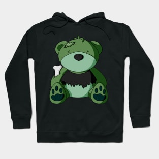 Goth Zombie Teddy Bear Hoodie